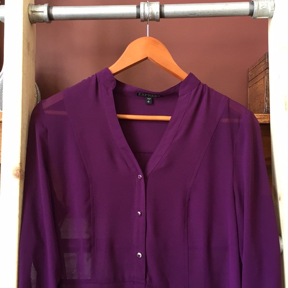 Deep Purple Blouse - Picture 2 of 4